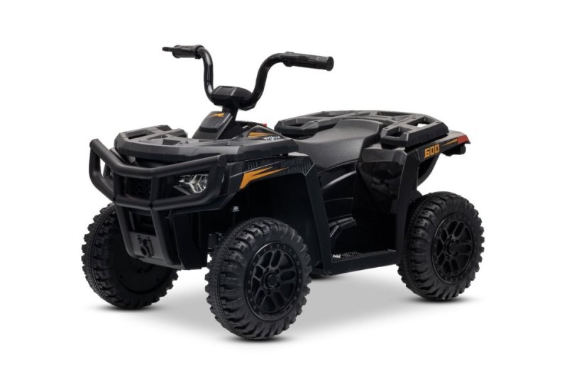 Elektrická čtyřkolka Beneo Arctic Cat 12V se zadním pohonem, černá, LED světla, lithiová baterie, 2 x 25W motor, originální licence