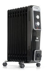 Olejový radiátor G21 Bromo čierny, 9 rebier, 2000 W