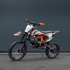 Pitbike Leramotors Shark 125ccm E-Start 4T 17/14 oranžová