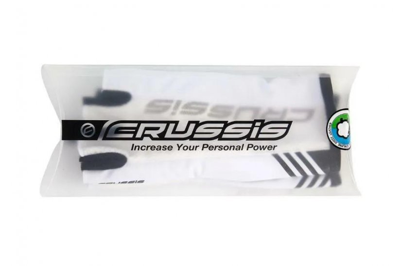 Crussis cyklo rukavice černo/bílé