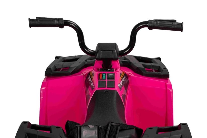 Elektrická čtyřkolka Beneo Arctic Cat 12V se zadním pohonem, růžová, LED světla, lithiová baterie, 2 x 25W motor, originální licence
