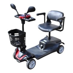 Elektrický čtyřkolový vozík RACCEWAY® SOLID, vínový