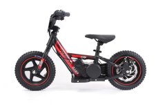 Detské elektrické odrážadlo RIRIBIKE RTX3 24V (12”), červené, Lítiová batéria, 100W motor, Kotúčová brzda, Nastaviteľné mäkké PU sedadlo