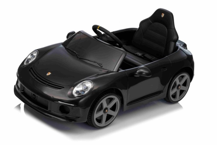 Beneo Elektrické autíčko RUF GT 12V, čierne, Otváracie dvere, 2.4 GHz diaľkové ovládanie, LED svetlá vpredu aj vzadu, USB/Aux Vstup, Lítiová batéria, 2 X 35W motor, ORIGINÁL licencia