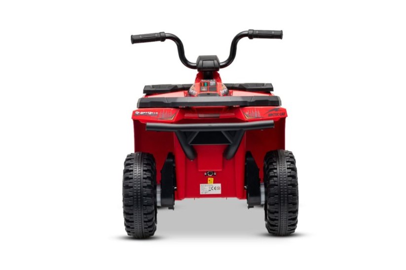 Elektrická čtyřkolka Beneo Arctic Cat 12V se zadním pohonem, červená, LED světla, lithiová baterie, 2 x 25W motor, originální licence