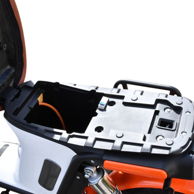 Elektroskúter RACCEWAY® E-BABETA® II, bielo-oranžová, bez batérie