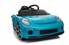Beneo Elektrické autíčko RUF GT 12V, modré, otevírací dveře, dálkové ovládání 2,4 GHz, LED světla vpředu a vzadu, USB/Aux vstup, lithiová baterie, 2 X 35W motor, ORIGINÁLNÍ licence