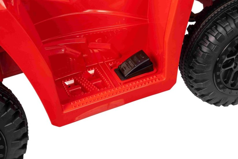 Elektrická čtyřkolka Beneo Arctic Cat 12V se zadním pohonem, červená, LED světla, lithiová baterie, 2 x 25W motor, originální licence