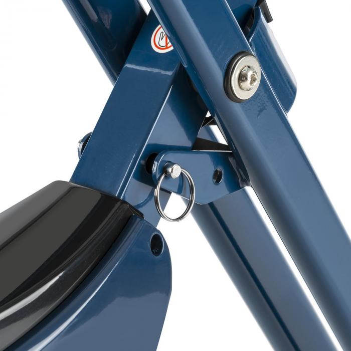 Klarfit Azura Pro X-Bike, bicykel na domáci tréning, do 100 kg, merač tepu, sklápací, 3 kg, modrý