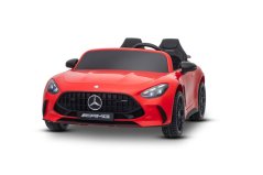 Beneo Mercedes GT63 AMG 24V 4x4 Electric Car, červený, dvojité sedadlo, nastavitelné sedadlo řidiče, měkká EVA kola, 2,4GHz dálkové ovládání, USB/Bluetooth, 200W motory, odpružení, lithiová baterie, LED světla