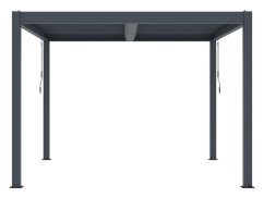 Bioklimatická pergola G21 Austin Premium 3x3 m, antracitová hliníková