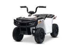 Elektrická čtyřkolka Beneo Arctic Cat 12V se zadním pohonem, bílá, LED světla, lithiová baterie, 2 x 25W motor, originální licence