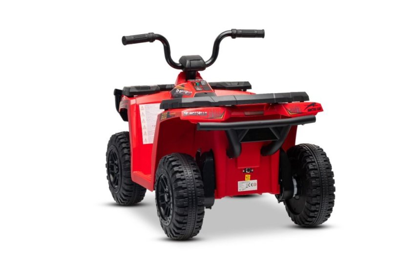 Elektrická čtyřkolka Beneo Arctic Cat 12V se zadním pohonem, červená, LED světla, lithiová baterie, 2 x 25W motor, originální licence