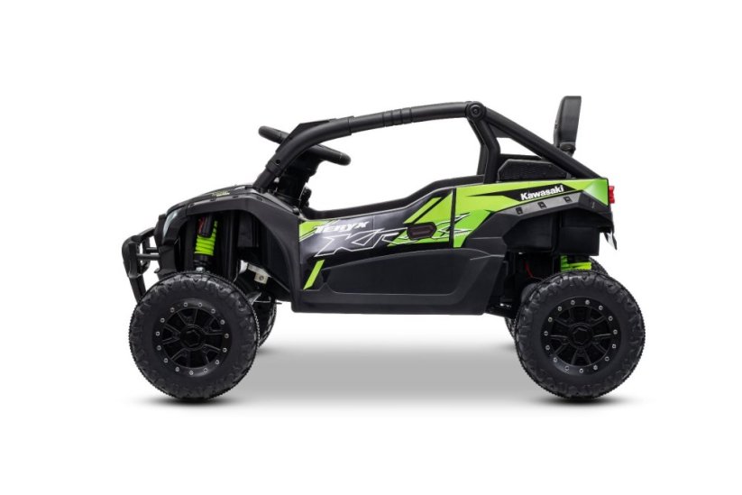Elektrické autíčko Kawasaki TERYX KRX 1000 12V, čierne, jednomiestne, odpružená zadná náprava, 2,4 Ghz diaľkové ovládanie, Lítiová batéria, 2 x 25W Motory, MP3 s USB/AUX