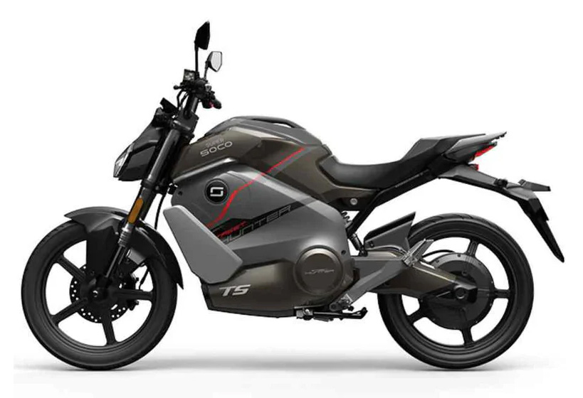 Elektrický motocykel Super Soco TS Streethunter dual battery sivý