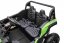 Beneo Elektrické autíčko UTV XXL 24V dvojmiestne 180 W motory nafukovacie gumené kolesá odpružené zadné nápravy kotúčová brzda čalúnené sedadlo nastaviteľný volant bluetooth MP3 prehr zelená