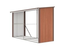 Prístrešok na drevo G21 WOH 682 - 302 x 119 cm, hnedý