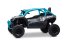 Elektrické autíčko Kawasaki TERYX KRX 1000 12V, modré, jednomiestne, odpružená zadná náprava, 2,4 Ghz diaľkové ovládanie, Lítiová batéria, 2 x 25W Motory, MP3 s USB/AUX