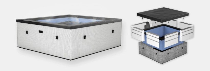 Prémiová penová vírivá vaňa NetSpa IDAHO