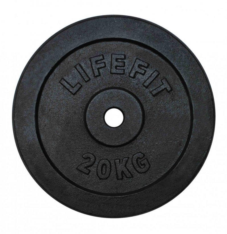 Kotúč Lifefit 20kg, kovový, pre 30mm tyč