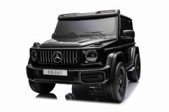 Beneo Elektrické autíčko Mercedes-Benz G63 AMG 4x4 Dvojmiestne 24V, čierne, MP3 Prehrávač s USB/AUX a Bluetooth pripojením, Pohon 4x4, Lítiová batéria , EVA kolesá s odpružením, Koženkové sedadlá, Diaľkový ovládač, Licencované