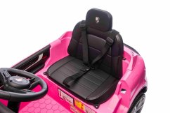 Elektrické autíčko Beneo Porsche Cayenne 12V s pohonom zadných kolies a licenciou (Jednomiestne), ružové, Lítiová batéria, široké sedadlo, Odpružené nápravy, 2,4 GHz Diaľkový ovládač, MP3 prehrávač so vstupom USB/AUX, LED svetlá