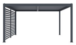 Příslušenství G21 fixní lamelová stěna 3,7x2,2 m pro pergolu Austin