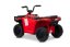 Elektrická čtyřkolka Beneo Arctic Cat 12V se zadním pohonem, červená, LED světla, lithiová baterie, 2 x 25W motor, originální licence