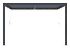 Bioklimatická pergola G21 Trenton 4x3 m, antracitová hliníková