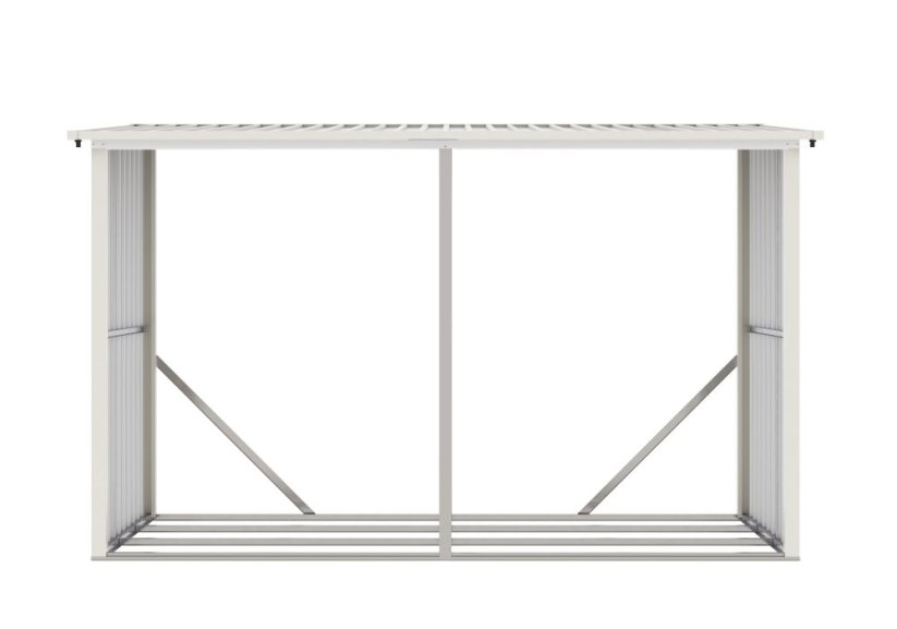 Prístrešok na drevo G21 WOH 682 - 302 x 119 cm, šedý