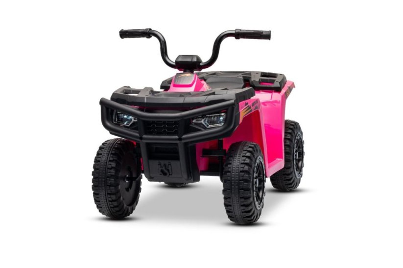 Elektrická čtyřkolka Beneo Arctic Cat 12V se zadním pohonem, růžová, LED světla, lithiová baterie, 2 x 25W motor, originální licence