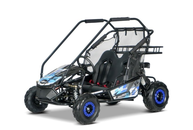 Benzínový kočárek pro děti Beneo Motors BUGGY RSX XL modrý - 212cm3