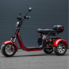 Elektrická tříkolka Leramotors Scooters C5 2000W červená