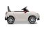 Beneo Elektrické autíčko BMW Mini Cooper 12V, biele, USB Vstup s Bluetooth pripojením na MP3 Prehrávači, 2,4 GHz diaľkové ovládanie, 2 x 25W Motor, Lítiová batéria, LED svetlá, ORIGINAL licencia