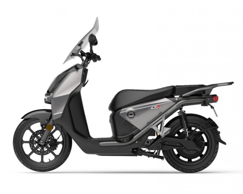 Elektrický skúter Super Soco CPX dual battery strieborný