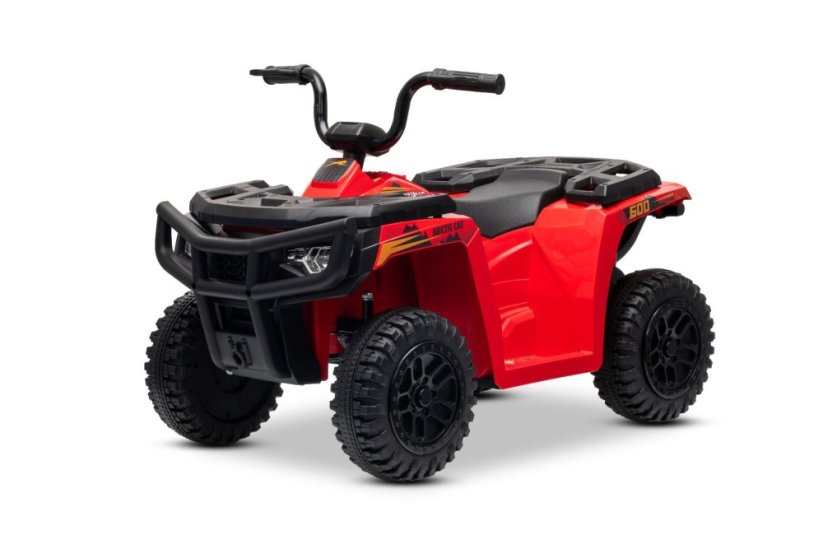 Elektrická čtyřkolka Beneo Arctic Cat 12V se zadním pohonem, červená, LED světla, lithiová baterie, 2 x 25W motor, originální licence