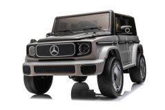 Elektrické autíčko Beneo Mercedes-Benz EQG 12V, šedé, LED Podsvícené částí karoserie, funkční přední i zadní světla, 2.4 GHz dálkové ovládání, USB/Aux Vstup, Lithiová baterie, 2 X 35W motor, ORIGINÁL licence