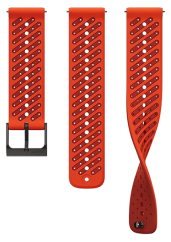 Suunto 22mm Athletic 8 Silicone Strap coral orange S+M