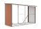Prístrešok na drevo G21 WOH 682 - 302 x 119 cm, hnedý