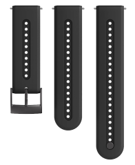 Suunto 24mm Athletic 7 Silicone Strap Charchoral Black Size S+M
