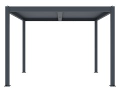 Bioklimatická pergola G21 Austin 3x3 m, antracitová hliníková