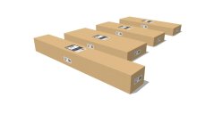 Bioklimatická pergola G21 Trenton Premium 3x3 m, antracitová hliníková