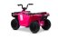 Elektrická čtyřkolka Beneo Arctic Cat 12V se zadním pohonem, růžová, LED světla, lithiová baterie, 2 x 25W motor, originální licence
