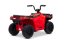 Elektrická čtyřkolka Beneo Arctic Cat 12V se zadním pohonem, červená, LED světla, lithiová baterie, 2 x 25W motor, originální licence