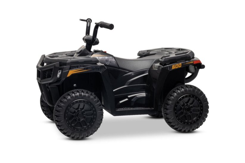 Elektrická čtyřkolka Beneo Arctic Cat 12V se zadním pohonem, černá, LED světla, lithiová baterie, 2 x 25W motor, originální licence