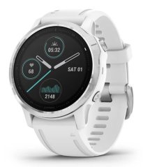 Garmin FÉNIX 6S SILVER, white band