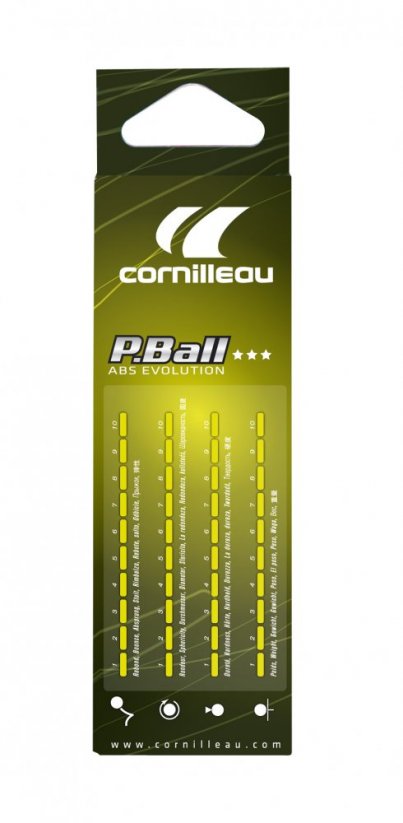 Míčky Cornilleau P-ball Evolution ABS 40+ 3-star