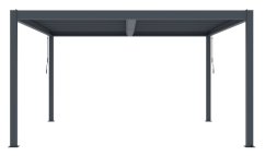 Bioklimatická pergola G21 Austin Premium 4x4 m, antracitová hliníková