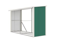 Prístrešok na drevo G21 WOH 682 - 302 x 119 cm, zelený