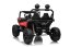 Elektrické auto Beneo T-REX Ride 4x4 dvoumístné 24V, červené, MP3 přehrávač se vstupem USB/AUX, pohon 4x4, lithiová baterie, odpružení, dálkové ovládání, LED světla